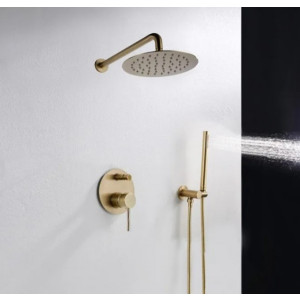 Душевая система Rea Lungo Gold REA-P4110 в ванной