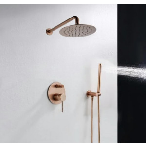 Душевая система Rea Lungo Rose Gold REA-P4111 в ванной