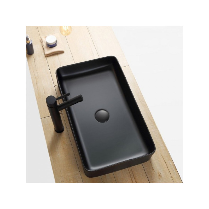 Умывальник Rea Denis Black Matt - вид сверху