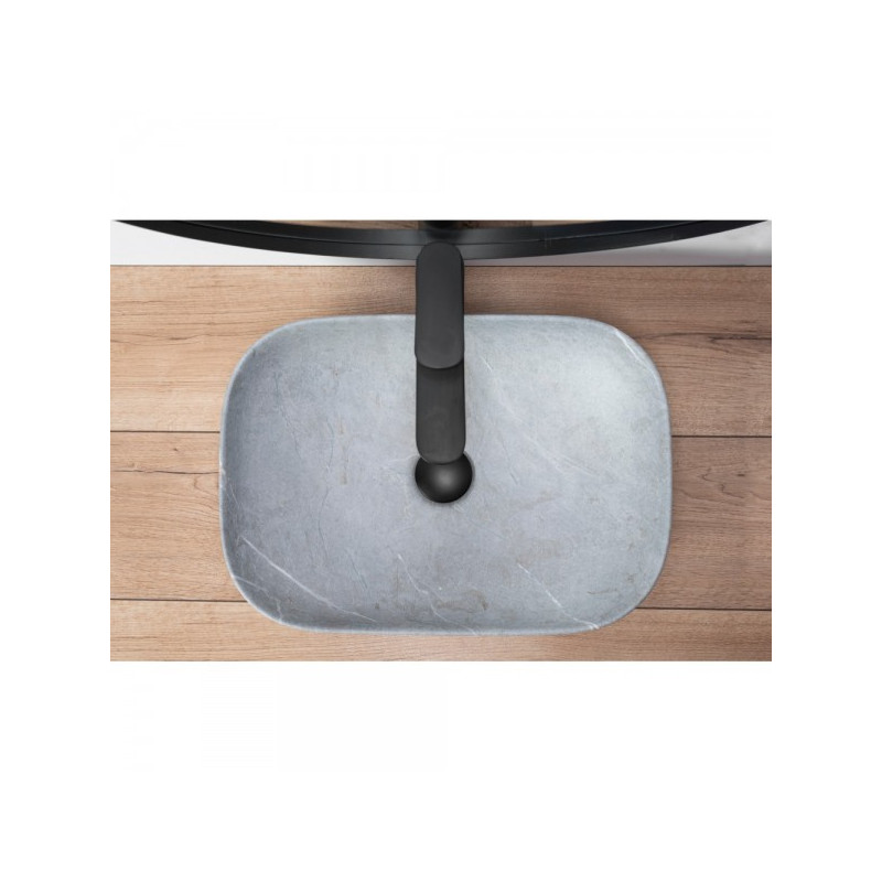 Умывальник Rea Livia Grey Mat - вид сверху