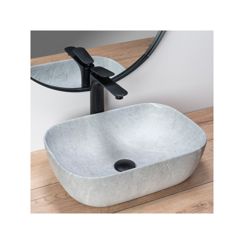 Умывальник Rea Livia Grey Mat - общий вид