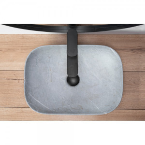 Умывальник Rea Livia Grey Mat - вид сверху