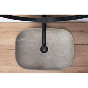 Умывальник Rea Livia Beige Matt -вид сверху