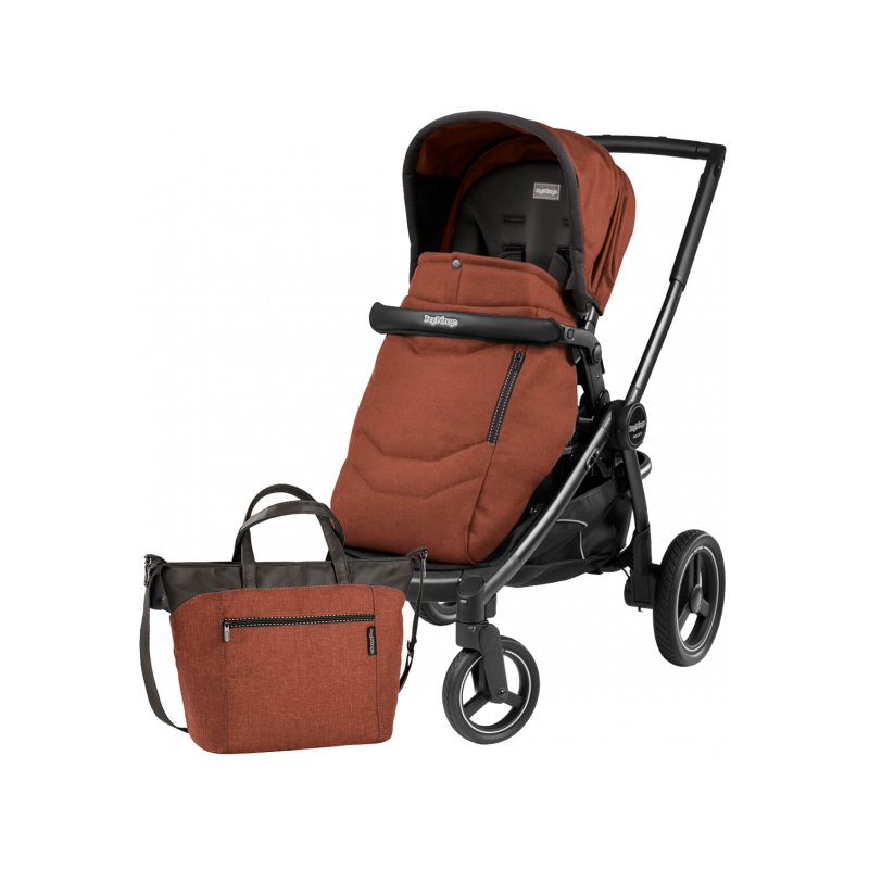 Прогулочный блок для коляски Peg-Perego Seat Pop Up Terracotta с шасси