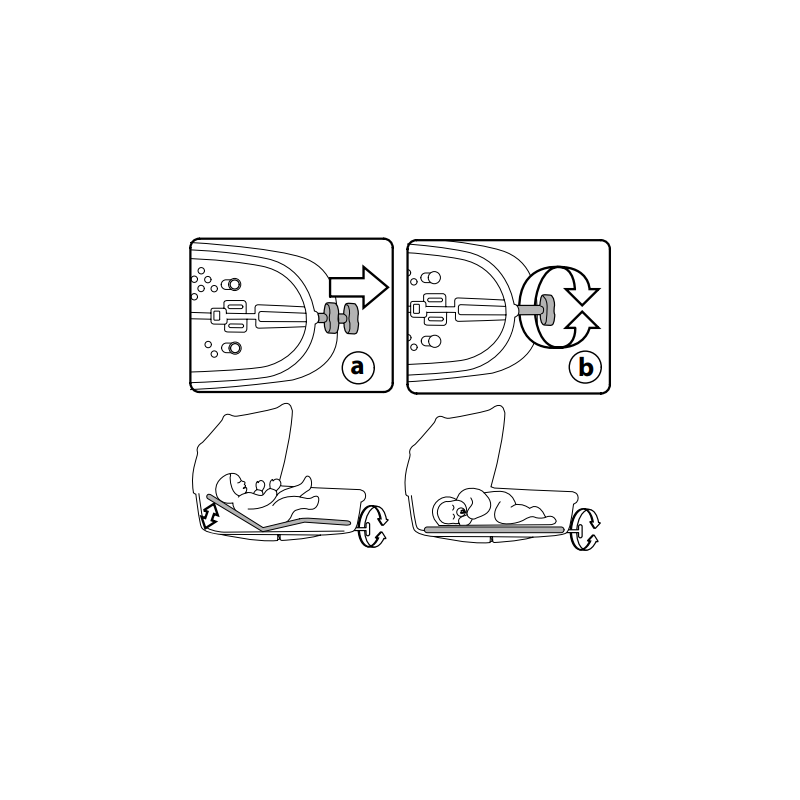 Люлька-модуль для коляски Peg-Perego Culla Elite Luxe Prestige откидная спинка