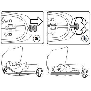 Люлька-модуль для коляски Peg-Perego Culla Elite Luxe Prestige откидная спинка