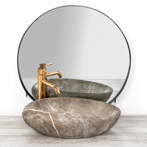 Умывальник Rea Roxy B Stone Nature - вид спереди