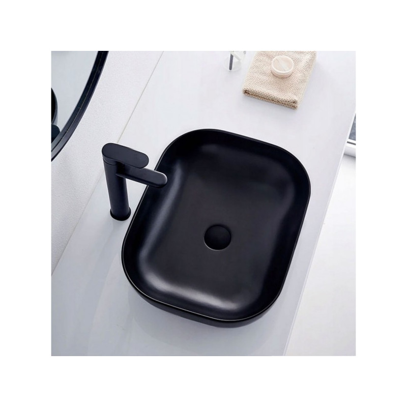 Умывальник Rea Belinda Black Matt - вид сверху