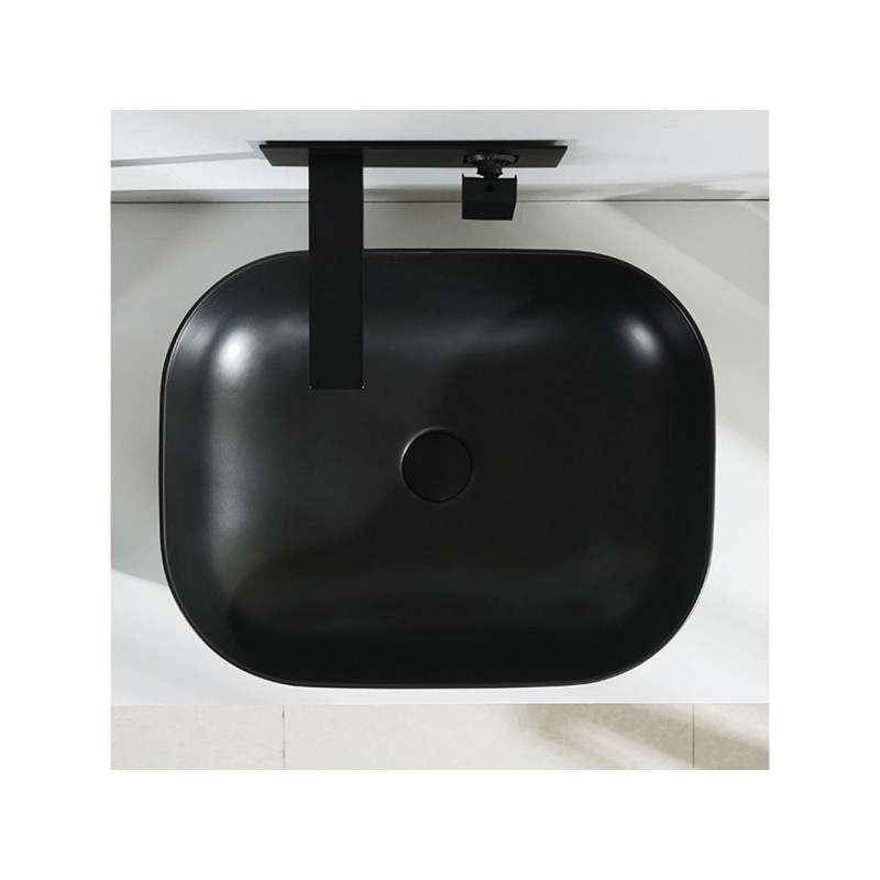 Умывальник Rea Belinda Black Matt - вид в интерьере