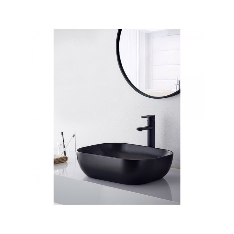Умывальник Rea Belinda Black Matt - общий вид