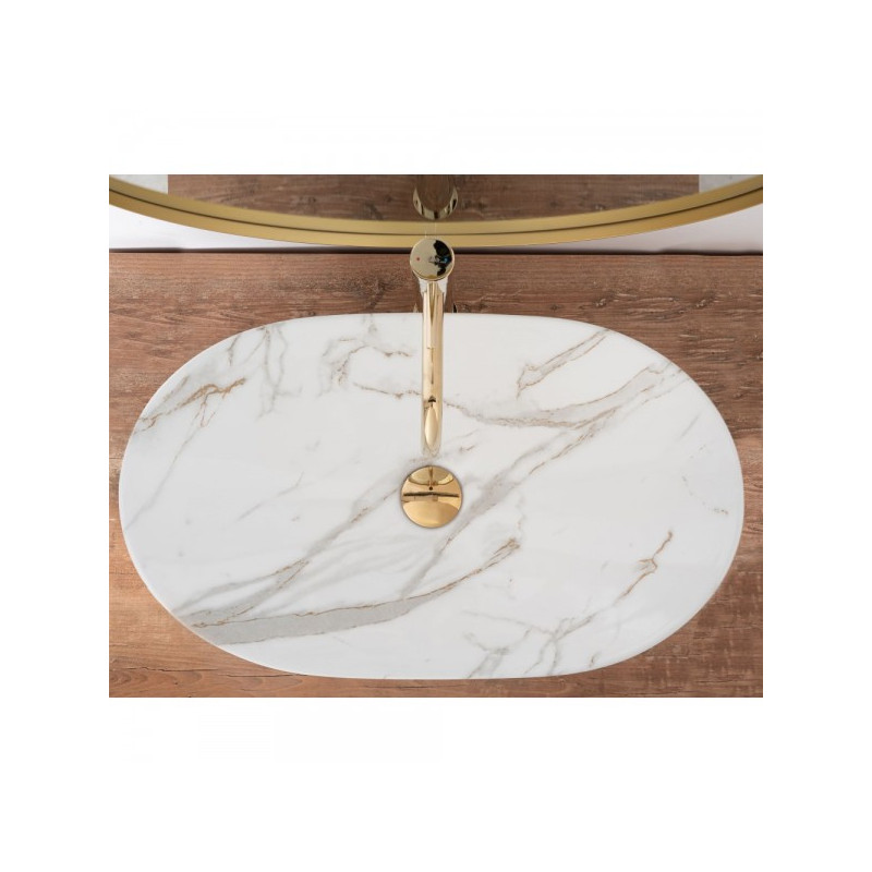 Умывальник Rea Royal Shiny Aiax Marmur - вид сверху