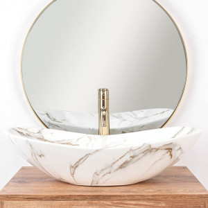 Умывальник Rea Royal Lava - вид спереди