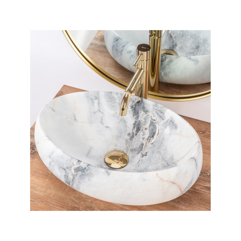 Умывальник Rea Linda Granit Matt - вид в интерьере