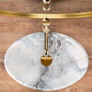 Умывальник Rea Linda Granit Matt - вид сверху