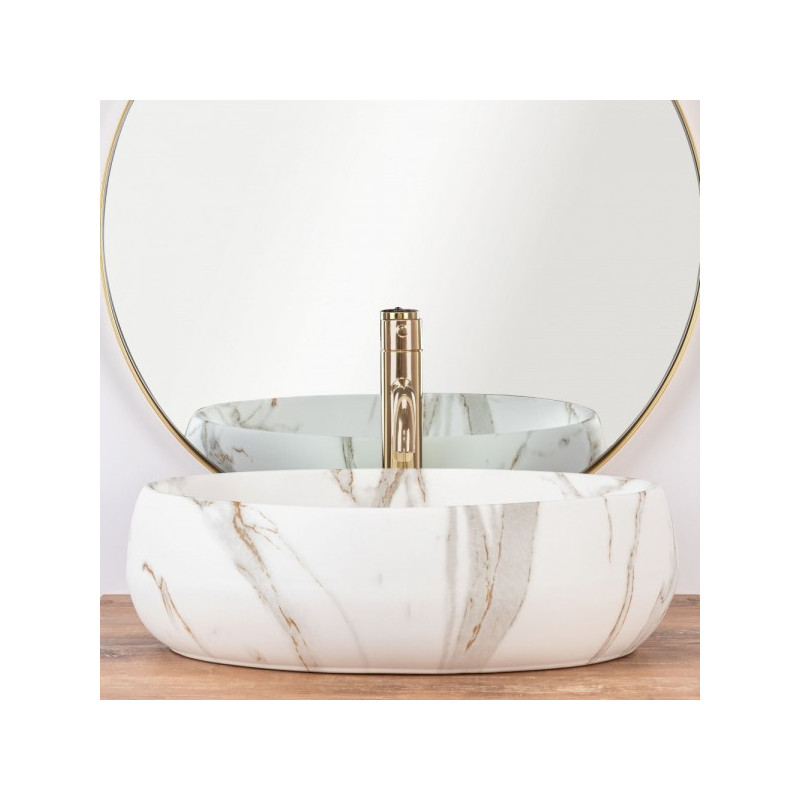 Умывальник Rea Linda Lava Matt - вид спереди