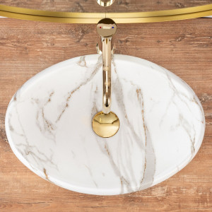 Умывальник Rea Linda Lava Matt - вид сверху