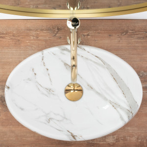 Умывальник Rea Linda Lava - вид сверху