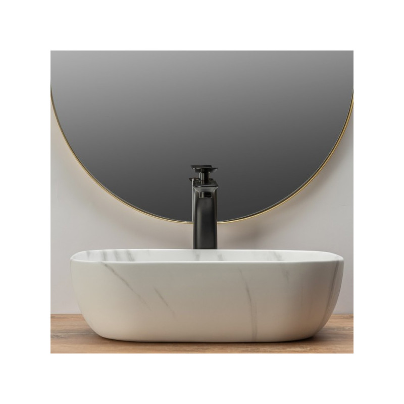 Умывальник Rea Belinda Marmur Matt - вид спереди