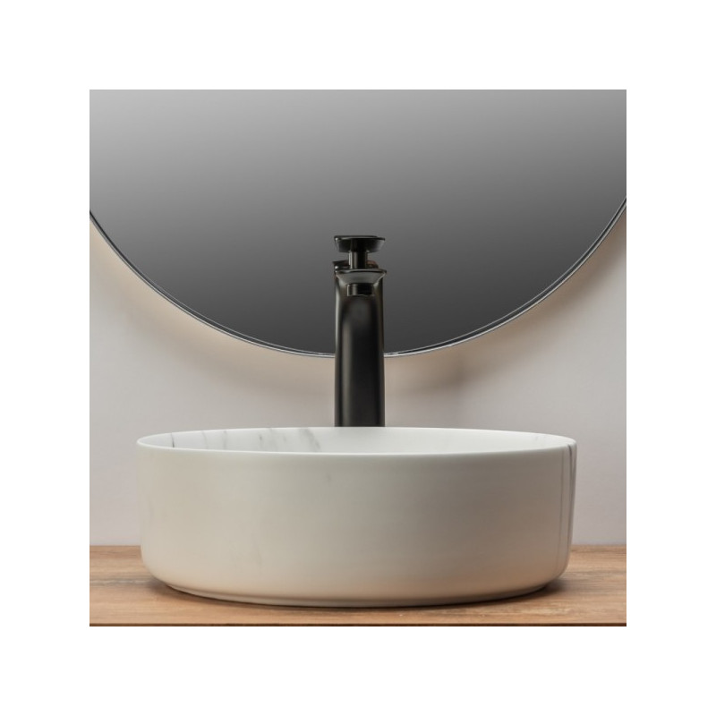 Умывальник Rea Sami Marble Matt - вид спереди