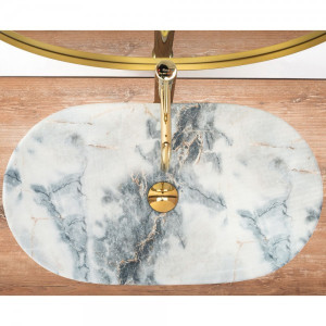 Умывальник Rea Royal Granit Matt - вид сверху