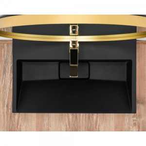 Умывальник Rea Goya Black 70 - вид сверху