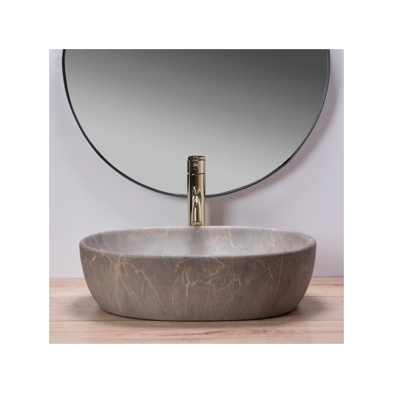 Умывальник Rea Lara Beige - вид спереди