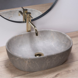 Умывальник Rea Lara Beige - общий вид