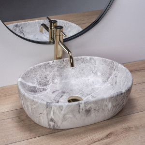 Умывальник Rea Lara Stone - общий вид