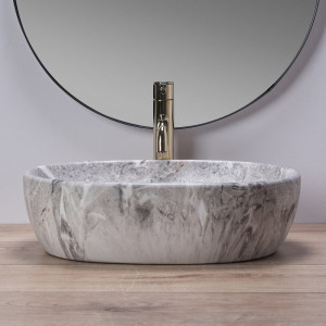 Умывальник Rea Lara Stone - вид спереди