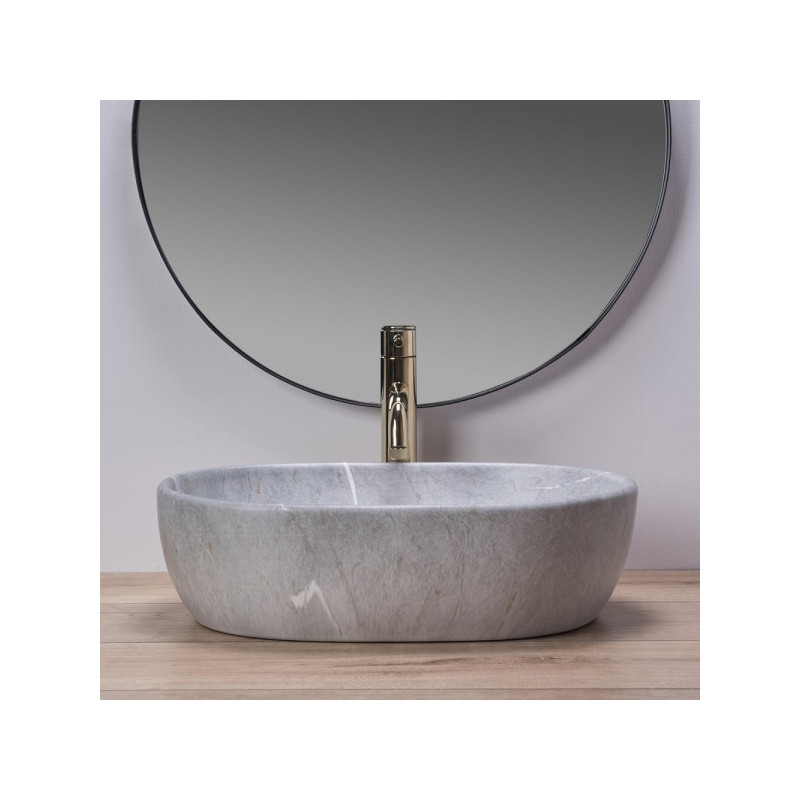 Умывальник Rea Lara Grey - вид спереди