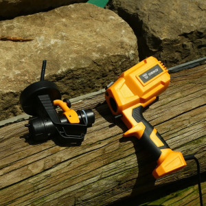 Краскопульт электрический Deko DKSG600 063-4291 в разобранном состоянии