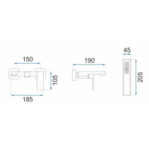 Смеситель Rea Fenix Rea-B3310 черный размер