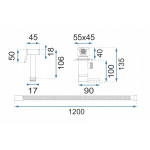 Смеситель Rea Fenix Rea-B5687 черный схема