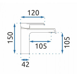 Смеситель Rea Hass Rea-B9969 матовое золото размер