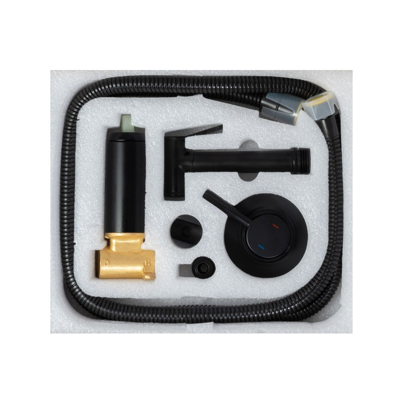 Смеситель Rea Loop Rea-B8978 черный комплект