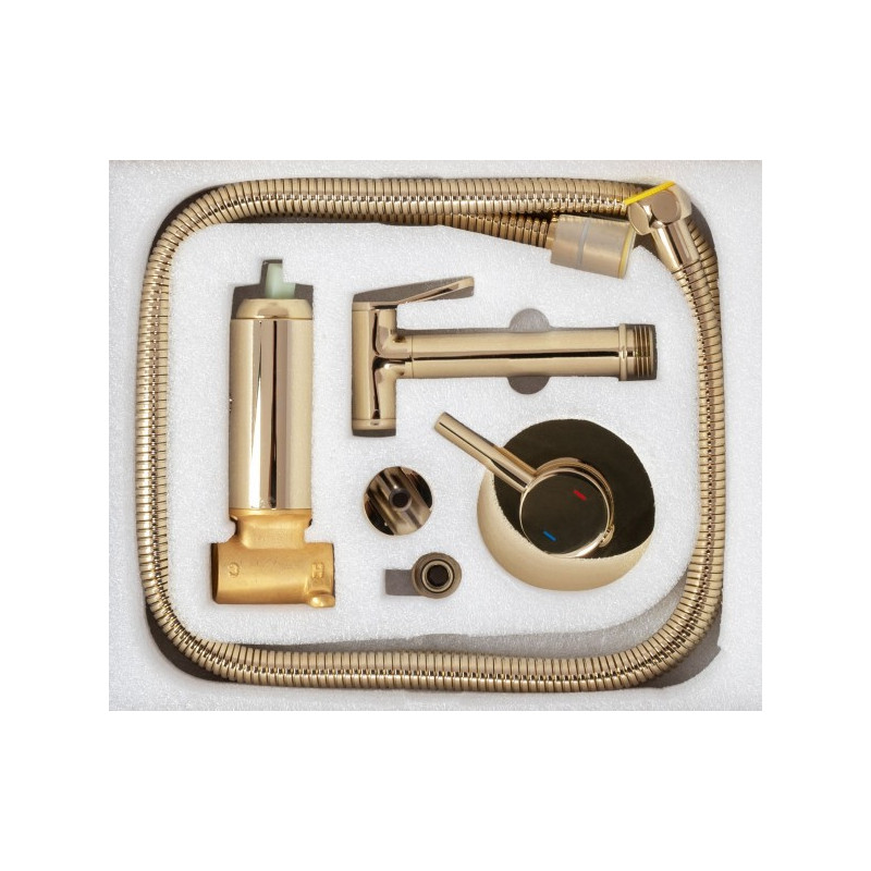 Смеситель Rea Loop Rea-B8979 золотой комплект