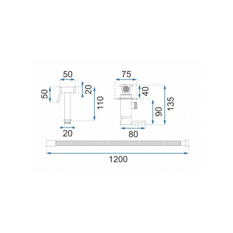 Смеситель Rea Loop Rea-B8979 золотой схема