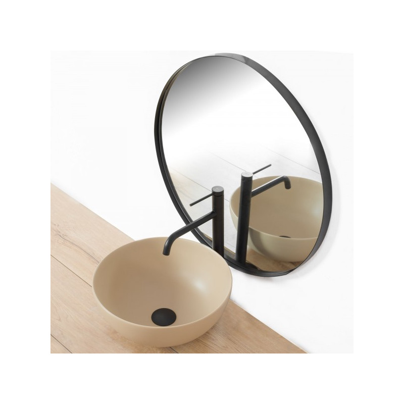 Смеситель Rea Lugano Rea-B5001 черный сбоку