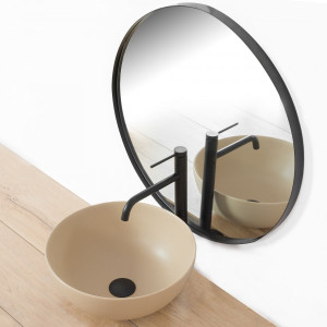 Смеситель Rea Lugano Rea-B5001 черный сбоку