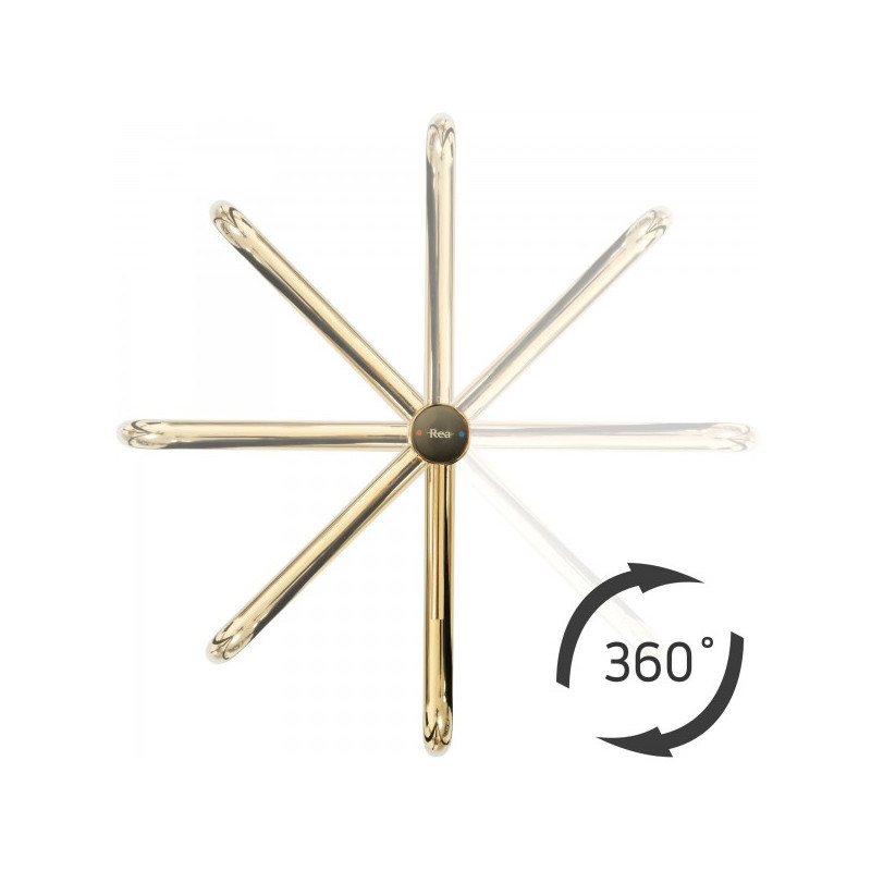 Смеситель Rea Lugano Rea-B5002 золотой поворот