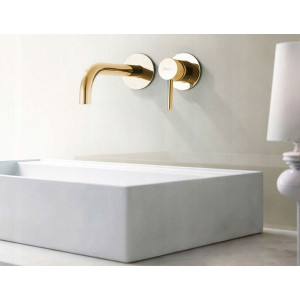 Смеситель Rea Lungo Rea-B8559 золотой на стене