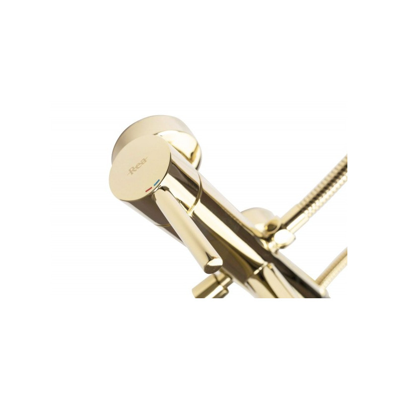 Смеситель Rea Lungo Rea-B6635 золотой рычаг