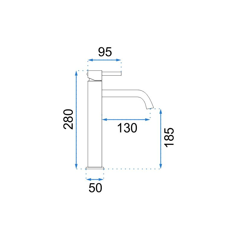 Смеситель Rea Lungo Rea-B4526 матовое золото схема