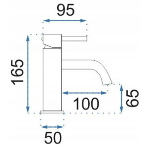 Смеситель Rea Lungo Rea-B4527 матовое золото схема