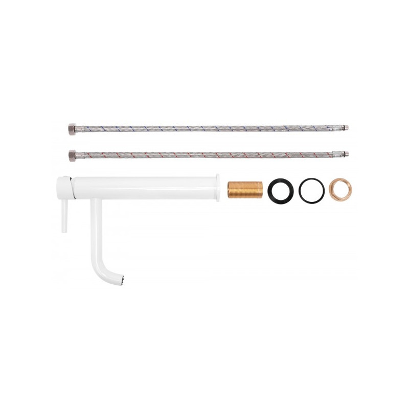 Смеситель Rea Lungo Rea-B4400 белый комплект