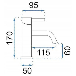 Смеситель Rea Lungo Rea-B4401 белый схема
