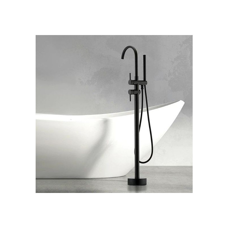 Смеситель Rea Ortis Rea-B0232 черный у ванной