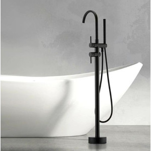 Смеситель Rea Ortis Rea-B0232 черный у ванной