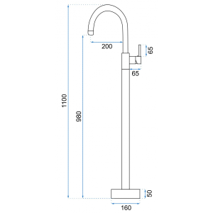 Смеситель Rea Ortis Rea-B4891 черный размер
