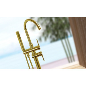 Смеситель Rea Ortis Rea-B7430 золотой душ